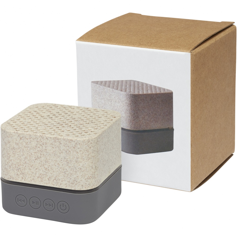 Logo trade advertising product photo of: Aira wheat straw Bluetooth® speaker