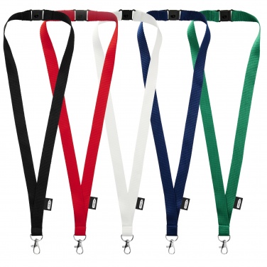 Logotrade business gift image of: Tom recycled PET lanyard with breakaway closure