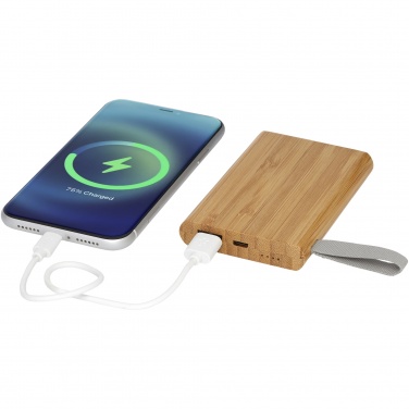 Logotrade promotional product image of: Tulda 5000 mAh bamboo power bank