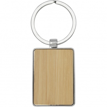 Logotrade advertising product image of: Neta bamboo rectangular keychain