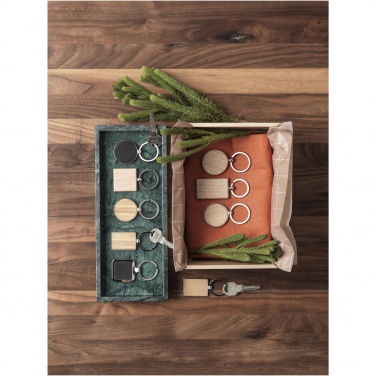 Logotrade promotional giveaway picture of: Neta bamboo rectangular keychain