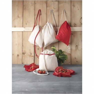 Logo trade advertising products image of: Oregon 140 g/m² cotton drawstring bag 5L