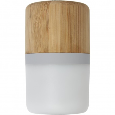 Logo trade promotional gifts picture of: Aurea bamboo Bluetooth® speaker with light 
