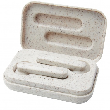 Logo trade promotional merchandise image of: Nantai wheat straw True Wireless earbuds