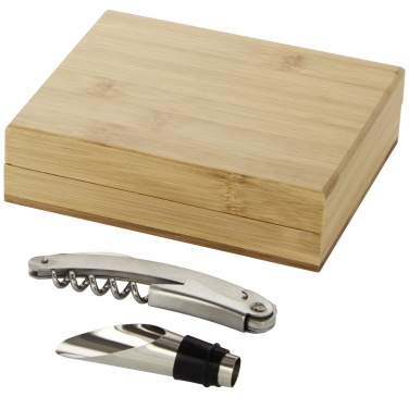 Logo trade promotional giveaways picture of: Merlou 2-piece wine set