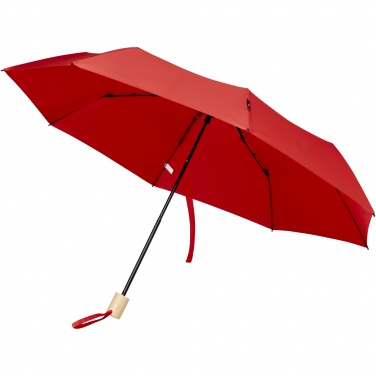 Logo trade advertising product photo of: Birgit 21'' foldable windproof recycled PET umbrella