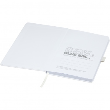 Logo trade corporate gift photo of: Honua A5 recycled paper notebook with recycled PET cover