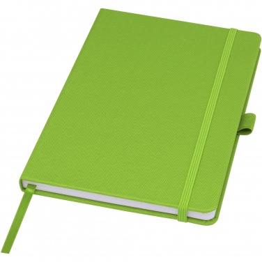 Logo trade promotional giveaways image of: Honua A5 recycled paper notebook with recycled PET cover