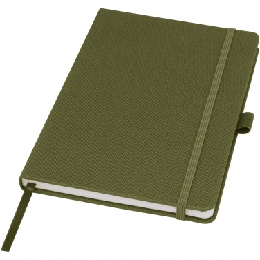 Logo trade advertising products image of: Honua A5 recycled paper notebook with recycled PET cover