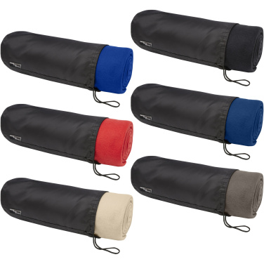 Logo trade promotional giveaways picture of: Willow GRS RPET polar fleece blanket