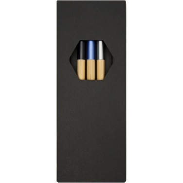 Logo trade promotional merchandise picture of: Kerf 3-piece bamboo pen set