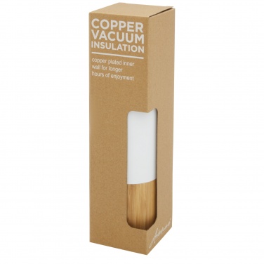 Logo trade promotional gift photo of: Torne 540 ml  stainless steel bottle with bamboo outer wall
