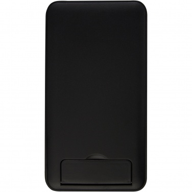 Logo trade promotional items image of: Loop 10W recycled plastic wireless charging pad with phone stand