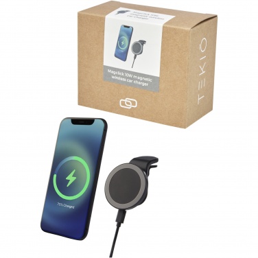 Logo trade business gifts image of: Magclick 10W wireless magnetic car charger