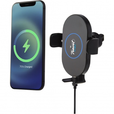 Logo trade promotional items picture of: Pilot 15W wireless automatic car charger 