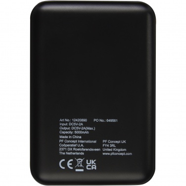 Logotrade promotional items photo of: Gleam 5000 mAh ultra slim light-up power bank