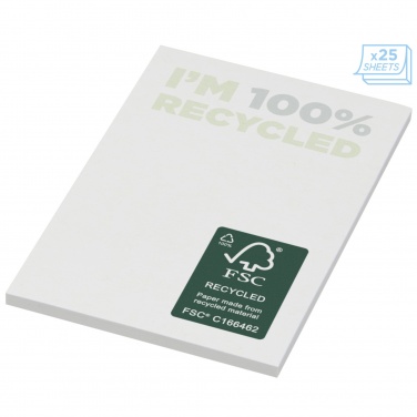 Logo trade corporate gifts image of: Sticky-Mate® recycled sticky notes 50 x 75 mm