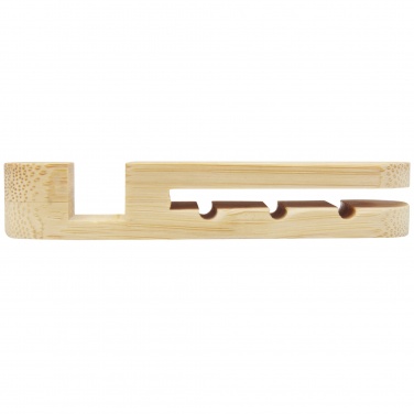 Logo trade promotional merchandise image of: Edulis bamboo cable manager 