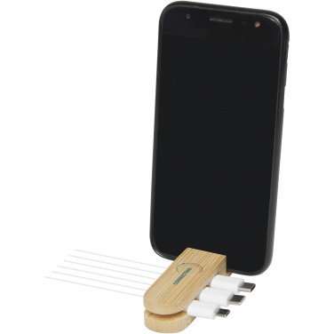 Logo trade promotional items image of: Edulis bamboo cable manager 