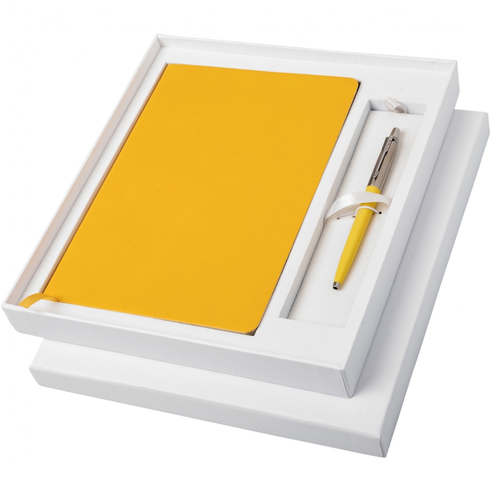 Logotrade business gift image of: Parker Classic notebook and Parker pen gift box
