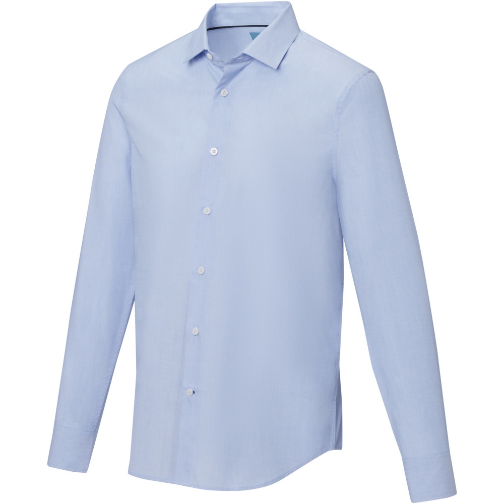 Logo trade business gifts image of: Cuprite long sleeve men's organic shirt