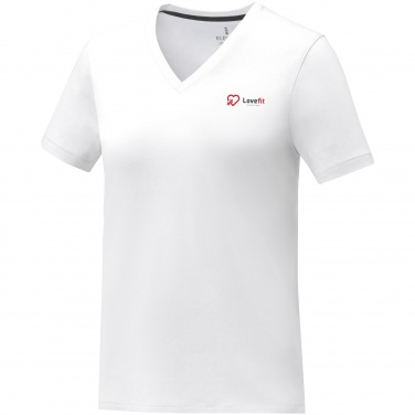 Logotrade promotional product image of: Somoto short sleeve women's V-neck t-shirt 