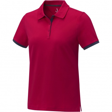 Logotrade promotional products photo of: Morgan short sleeve women's duotone polo