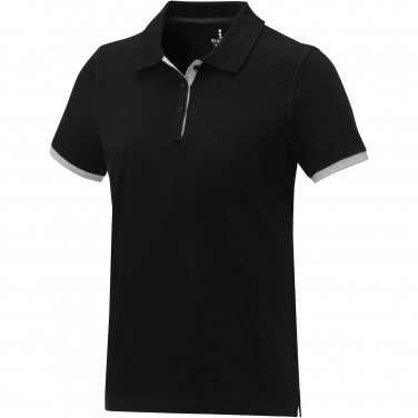 Logotrade corporate gift image of: Morgan short sleeve women's duotone polo