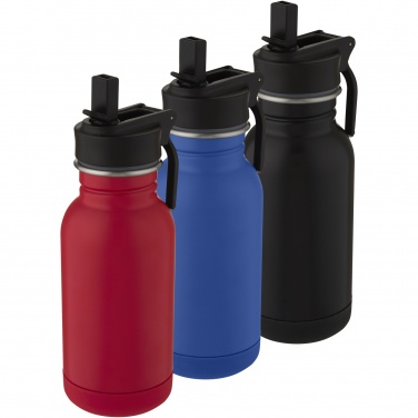 Logotrade promotional gift picture of: Lina 400 ml stainless steel sport bottle with straw and loop