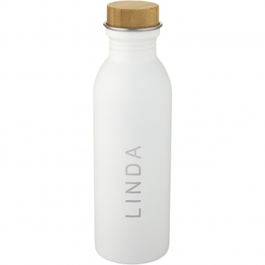 Logo trade promotional items image of: Kalix 650 ml stainless steel water bottle
