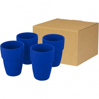 Logo trade advertising product photo of: Staki 4-piece 280 ml stackable mug gift set