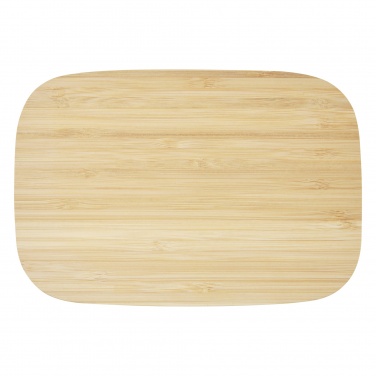 Logotrade promotional giveaway image of: Tite stainless steel lunch box with bamboo lid