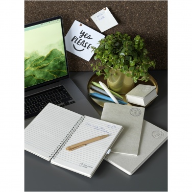 Logo trade business gifts image of: Dairy Dream A5 size reference recycled milk cartons spiral notebook