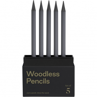 Logo trade promotional gifts image of: Karst® 5-pack 2B woodless graphite pencils