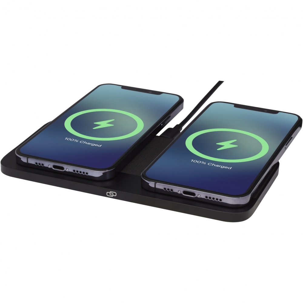 Logotrade promotional product image of: Hybrid 15W premium dual wireless charging pad