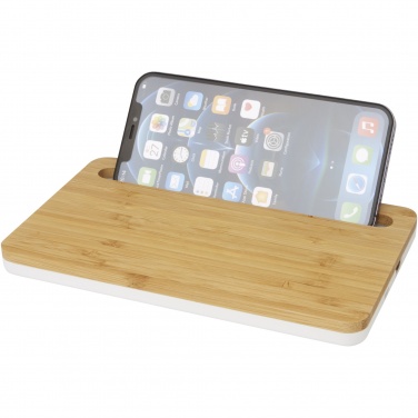 Logo trade advertising products picture of: Medake 10W bamboo wireless charger