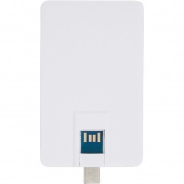 Logo trade promotional giveaways image of: Duo slim 32GB USB drive with Type-C and USB-A 3.0