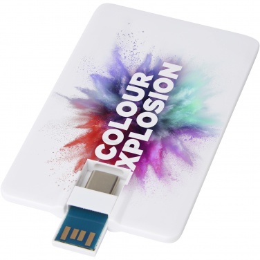 Logotrade promotional items photo of: Duo slim 64GB USB drive with Type-C and USB-A 3.0