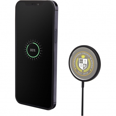 Logo trade promotional gifts picture of: Magclick 15W aluminium wireless charger