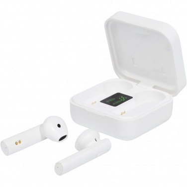 Logo trade promotional item photo of: Tayo solar charging TWS earbuds 