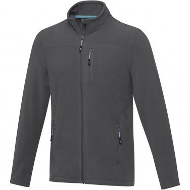 Logo trade promotional items image of: Amber men's GRS recycled full zip fleece jacket