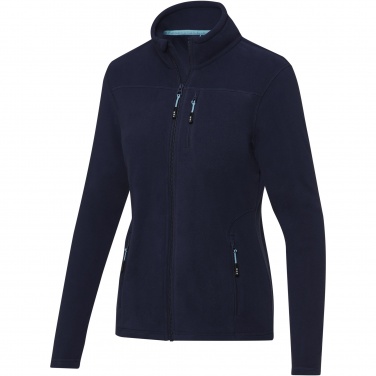 Logo trade business gifts image of: Amber women's GRS recycled full zip fleece jacket