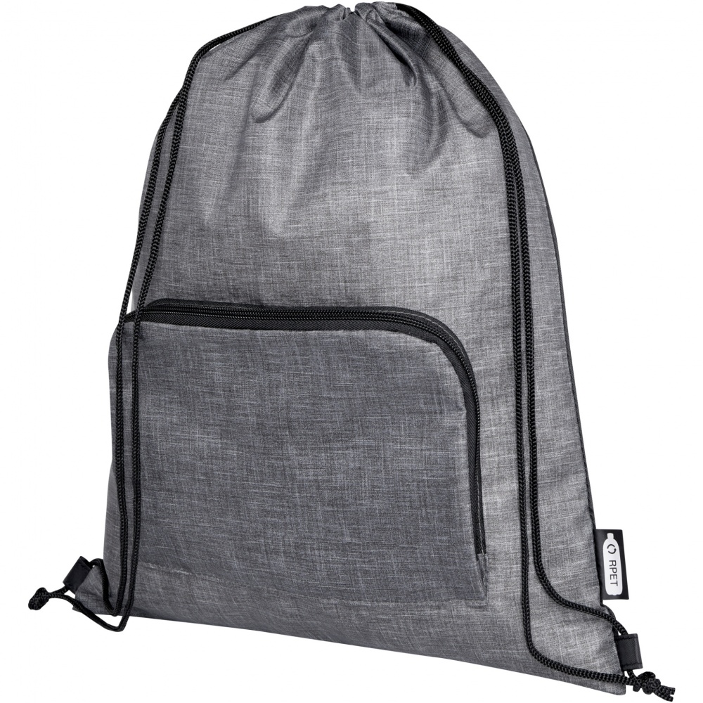 Logotrade promotional gifts photo of: Ash recycled foldable drawstring bag 7L