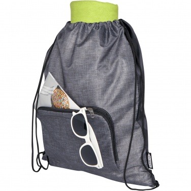 Logotrade promotional products photo of: Ash recycled foldable drawstring bag 7L