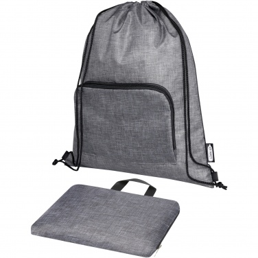 Logotrade corporate gift picture of: Ash recycled foldable drawstring bag 7L
