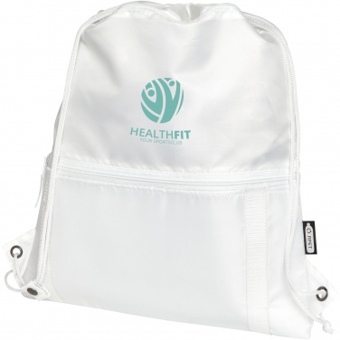 Logo trade promotional giveaways image of: Adventure recycled insulated drawstring bag 9L