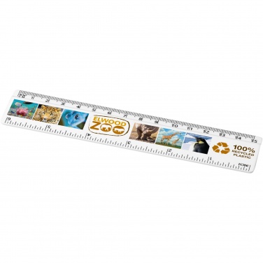 Logo trade promotional products image of: Refari 15 cm recycled plastic ruler