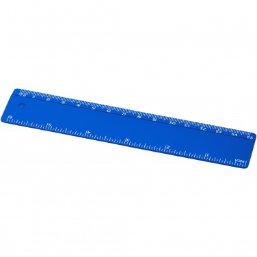 Logo trade advertising products image of: Refari 15 cm recycled plastic ruler