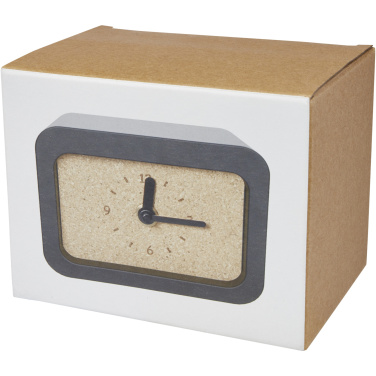 Logo trade promotional gifts picture of: Momento wireless limestone charging desk clock