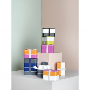 Logo trade promotional gifts picture of: MIYO double layer lunch box